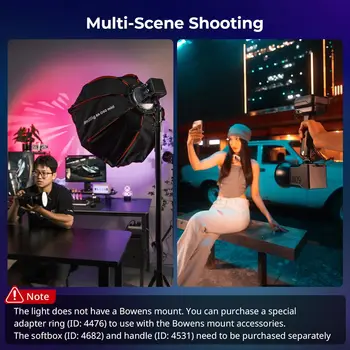 Smallrig RC 60C RGB LED Video Light -4808 detail image