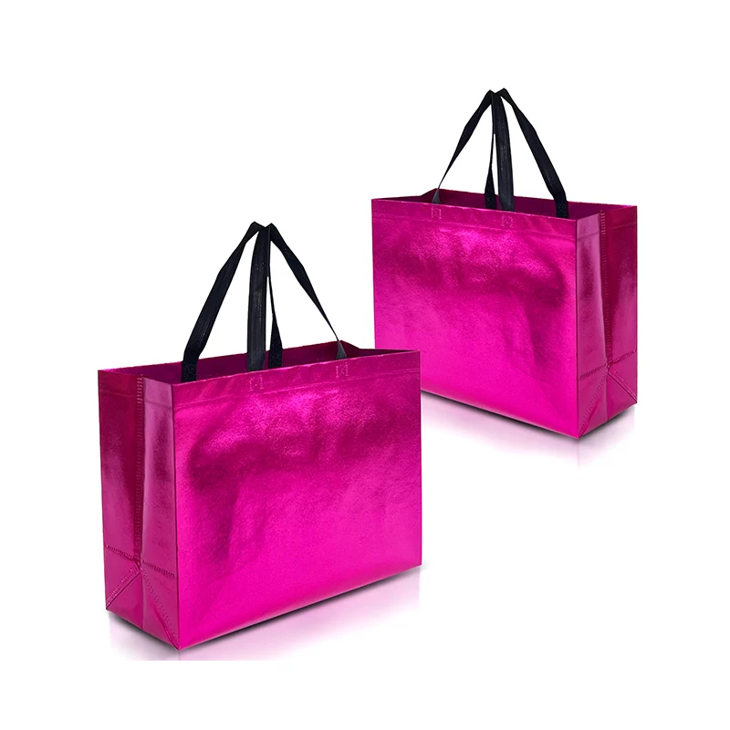 Laminated Non Woven Shopping Tote Bag Curved Corners Tote PP Non Woven Bag Custom Hot