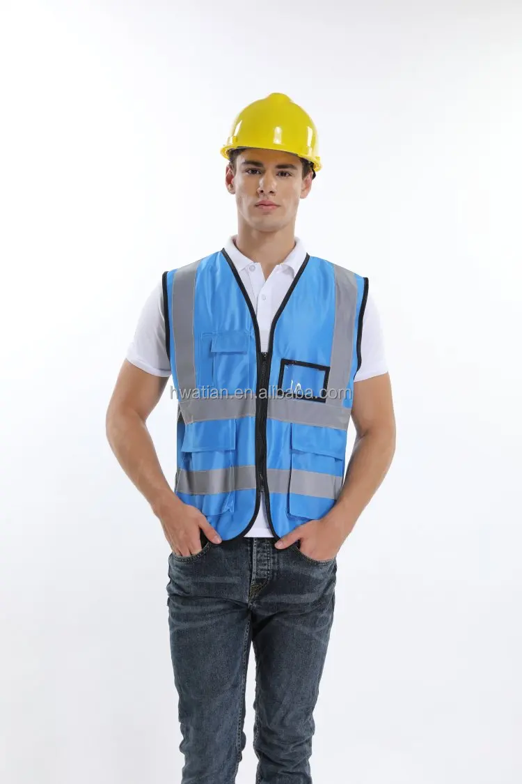 Construction Working Hot Selling Reflective Safety Vest with Big Protects and High Reflective Tape