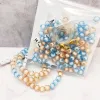 light blue / champagne