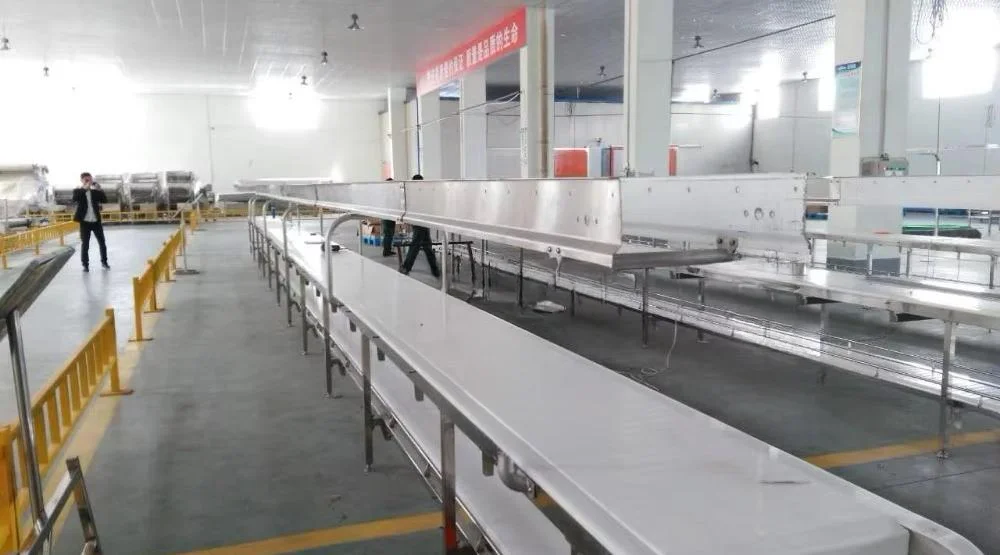 Industrial heavy duty PVC meat conveyor line food production line for food production