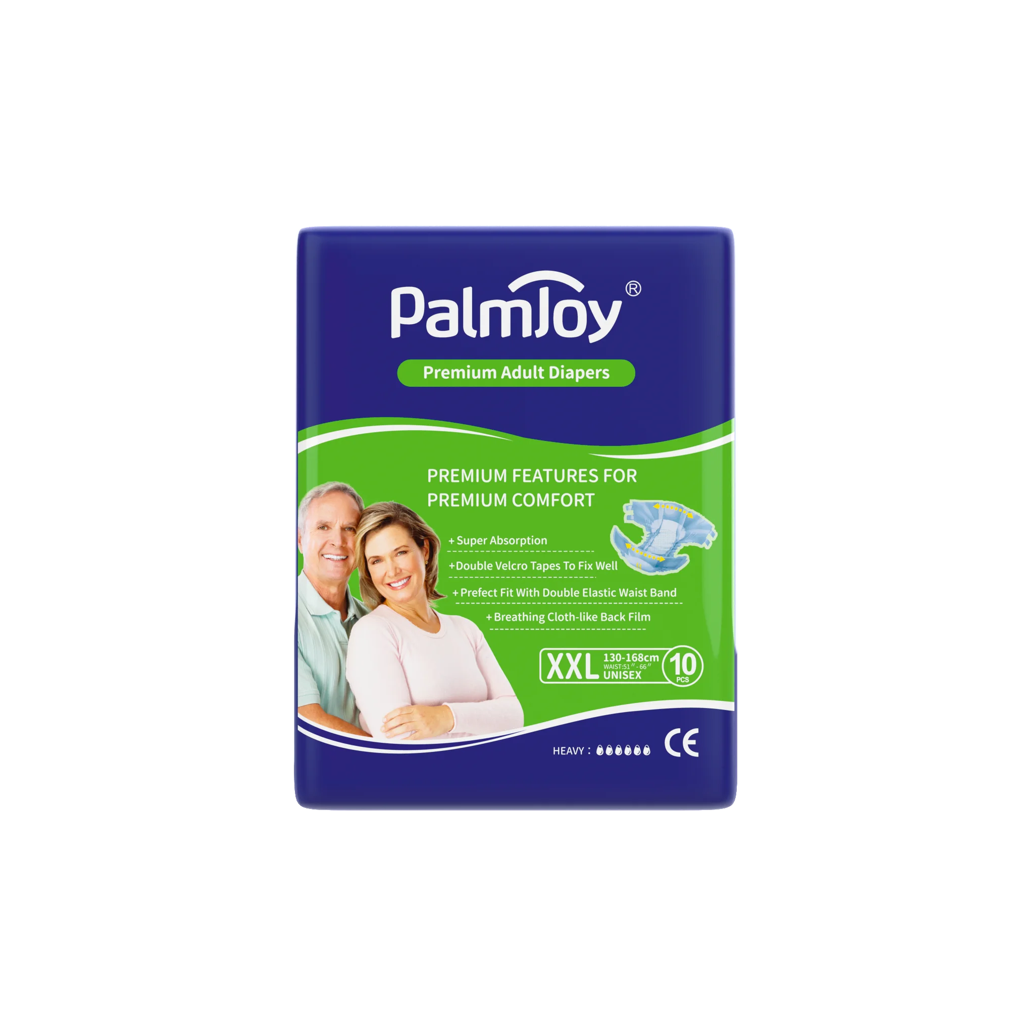 Palmjoy Thick Incontinence Disposable Protective unisex Adult Diaper ...