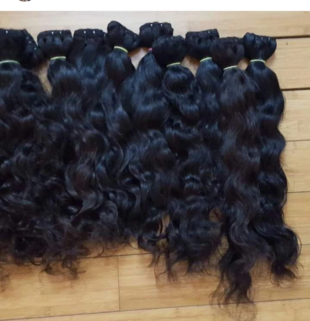 High Quality Natural Deep Curl Raw Indian Temple Hair Wholesale