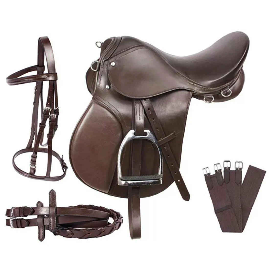 Wholesale Horse Saddle Leather Saddle Horse Jumping Pure Leather Horse