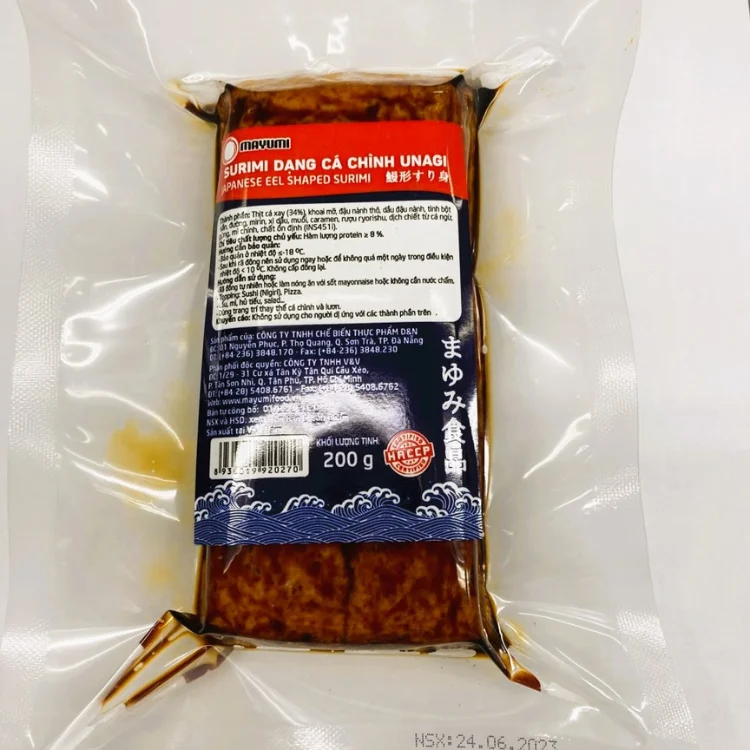 Oem Iso Bento Box Topping Instant Food Frozen Japanese Eel Unagi Shaped ...