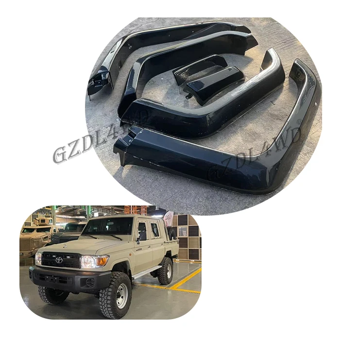 4x4 Wheel Arch Fender Flares For Land Cruiser Lc79 Double Cab 2007+ Car