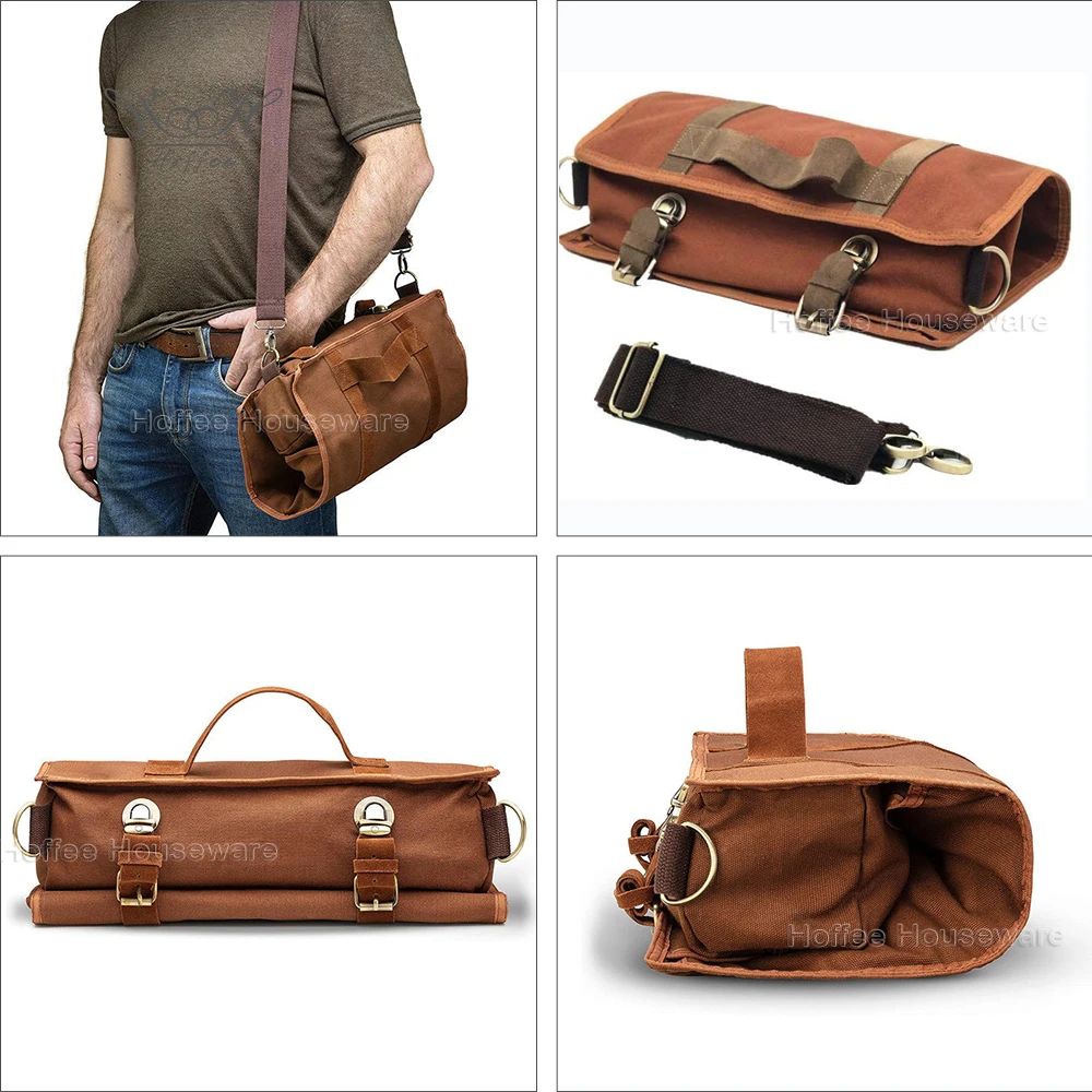 Custom Brown Black Portable Bartender Tool Set Professional Bar Kit