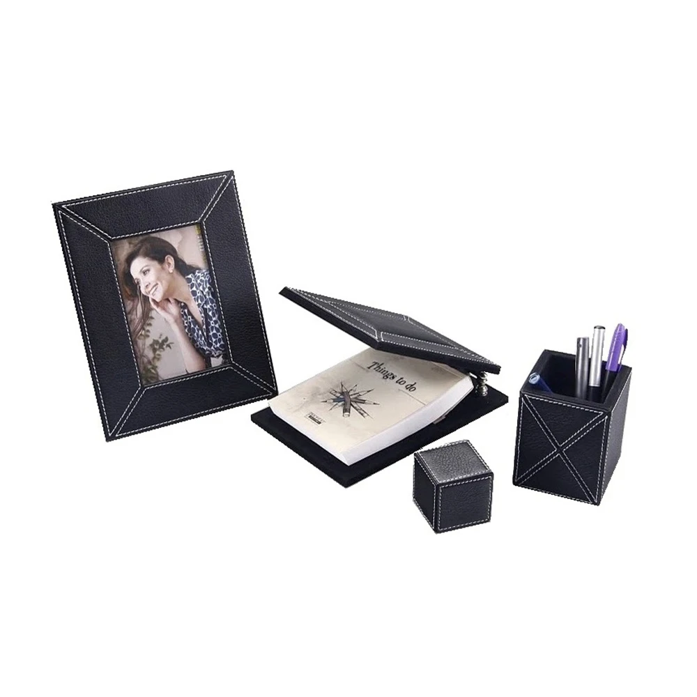 Настольный органайзер для стола и другие аксессуары лучший офисный топ продаж кожаный современный индивидуальный дизайн