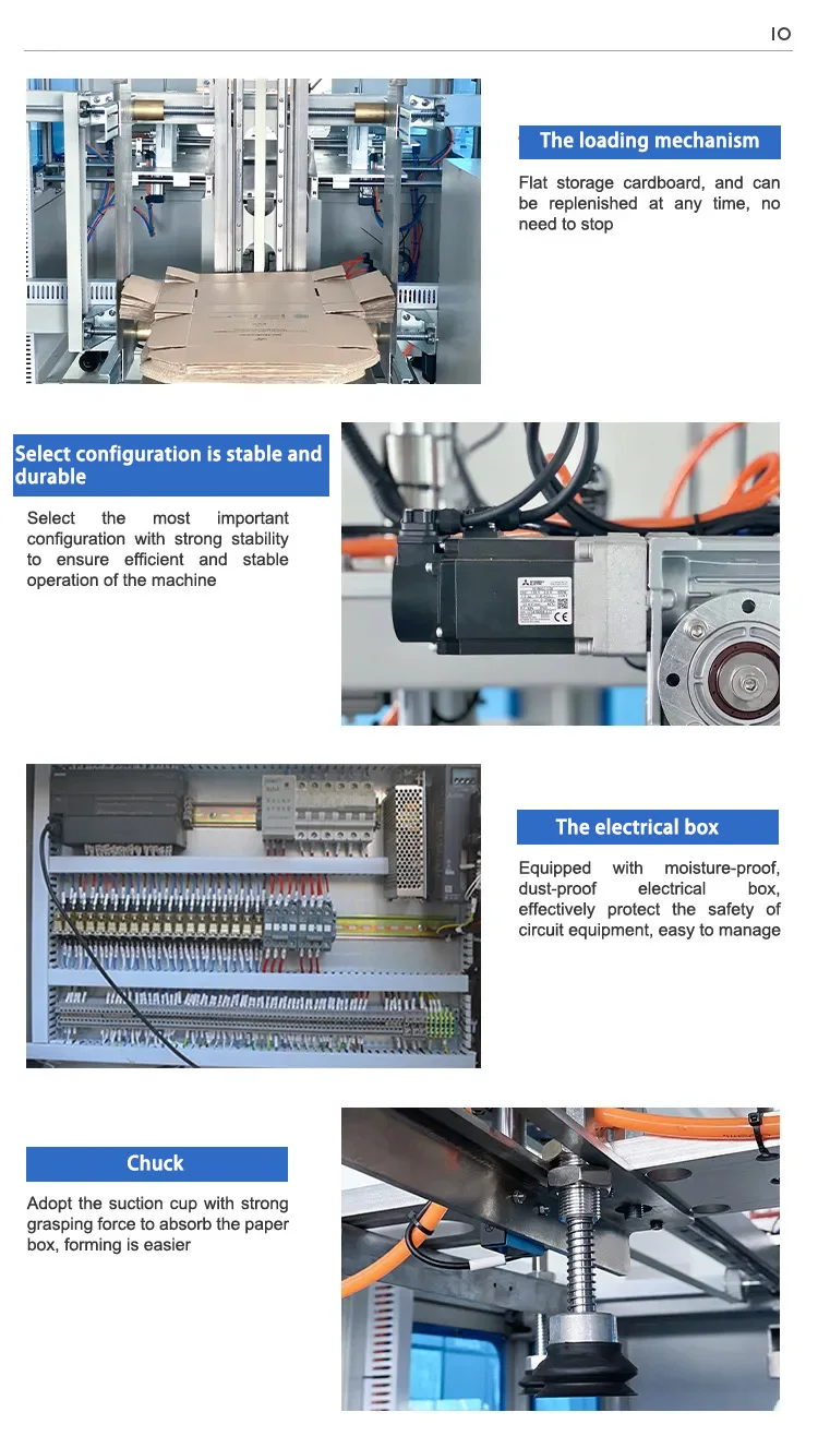 Fkt-10 Automatic Corrugated Box Folding Carton Forming Machine Auto ...