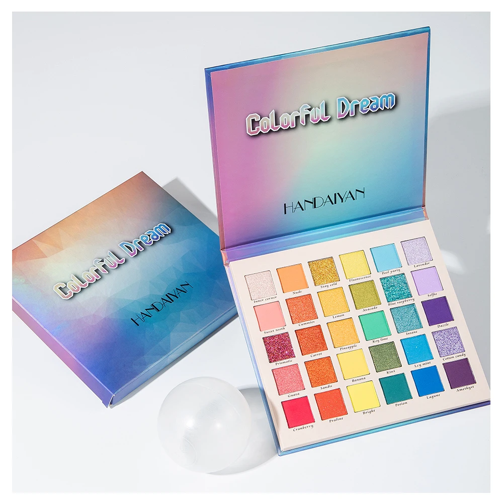 HANDAIYAN 30 color matte eye shadow palette pearly glitter eye shadows pallets