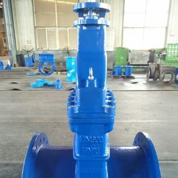 Veyron DN900 DIN3352 F4 GOST Long Extension Spindle Stem Ductile Cast Iron Non-rising Stem Sluice  Gate Valve