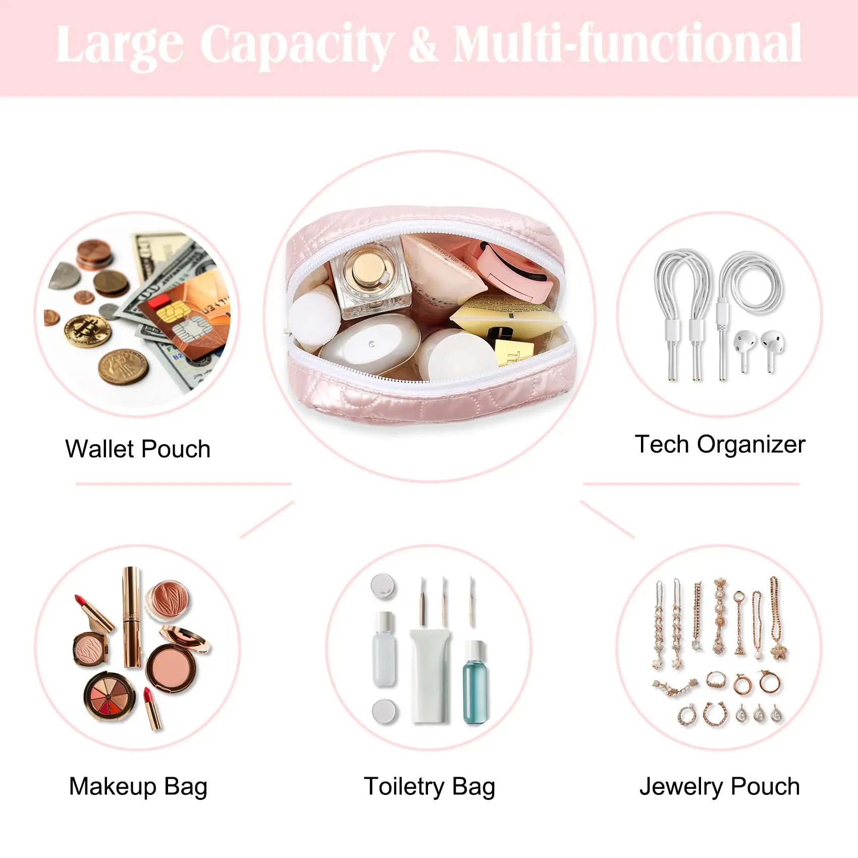 travel organizer cosmetic bag