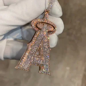 Hip Hop 925 Sterling High Quality Diamond Pendant Pendant Customized Iced Out Silver Diamond Pendant