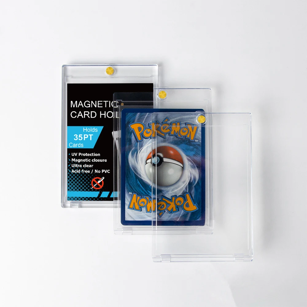 Ultra Pro One Touch Ultra Pro One-Touch Magnetic Card Holder 35pt  Box Of  25 Clear Protective Sleeves Ultra Pro 35pt Holder