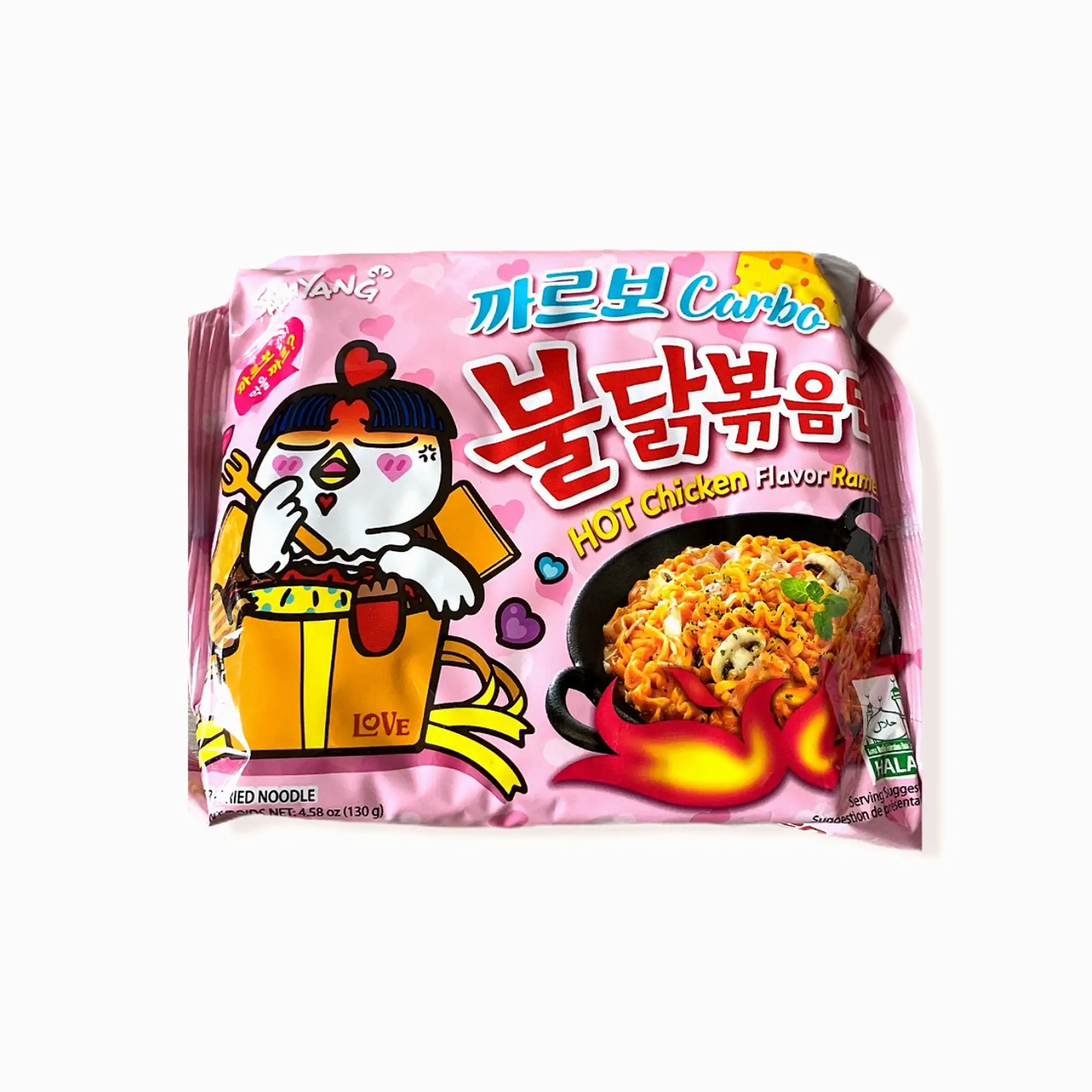 Samyang Spicy Chicken Noodle Carbonara Flavor Ramen,4.58 Oz,5 Pack ...