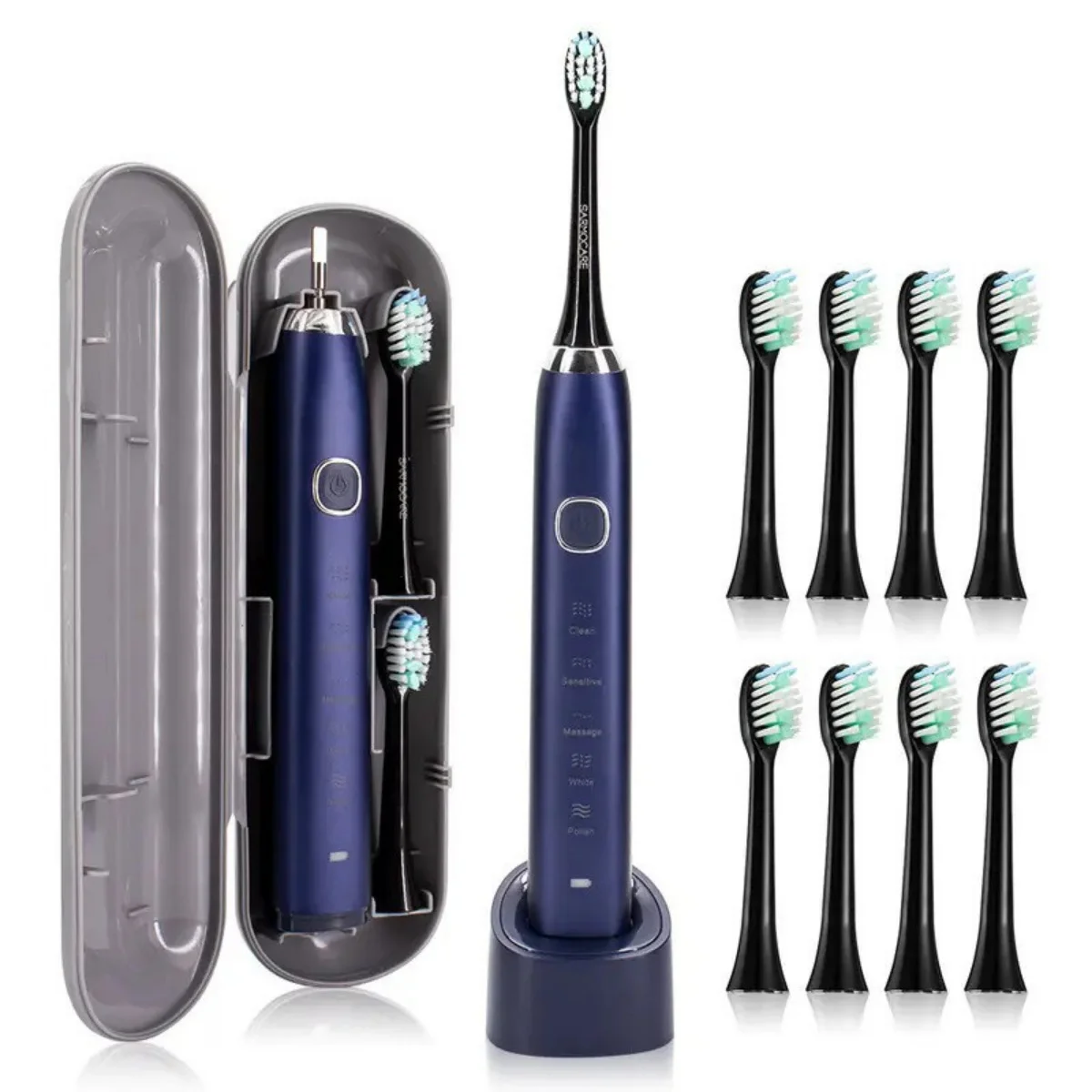2026 Bestselling 5 Modes Long-Lasting Electric Toothbrush Water Flosser with Soft Bristles & Teeth Whitening for Home Use