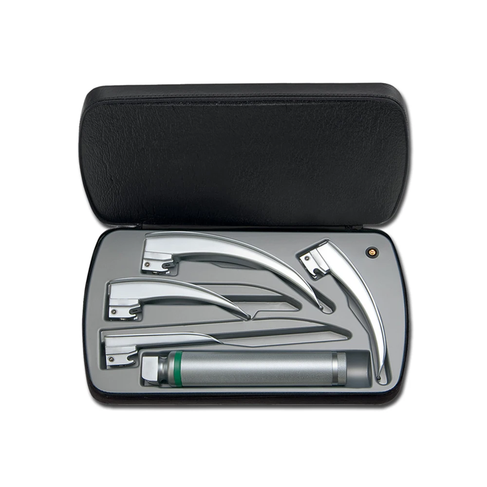 Diagnostic Fiber Optic Laryngoscopes Diagnostic Set 4 Blades Best Ent ...