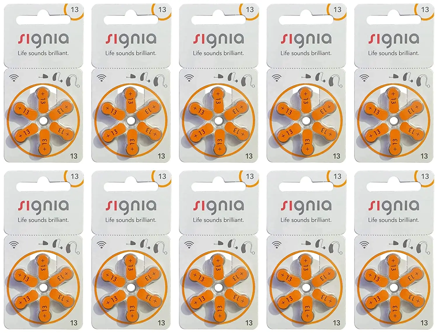 Battery High Quality & Lowest Price Signia Mercury Free Zinc air Hearing Aid Battery Battery Hearing Aid Hot Sale A13 New Stock