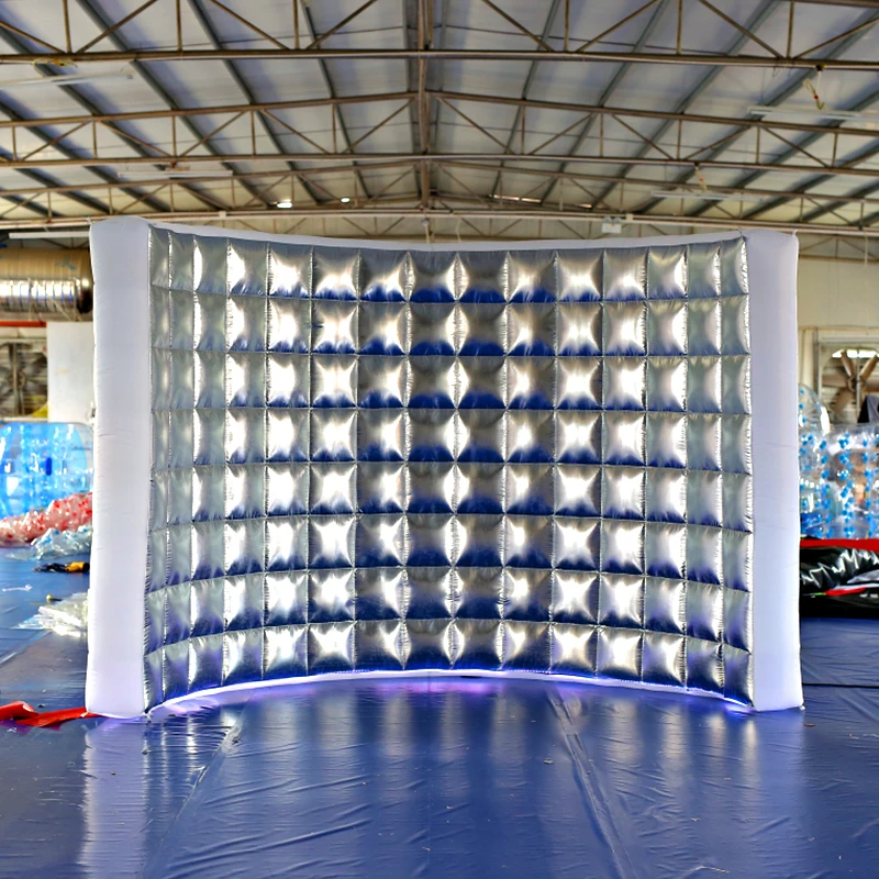 Customizable Color 360° Inflatable LED Photo Booth Enclosure Compatible ...