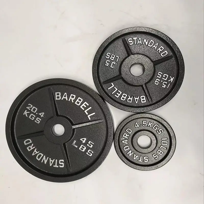 Gym Plate Cast Iron Disc Bumper Free Weights Cast Iron Weight Plates