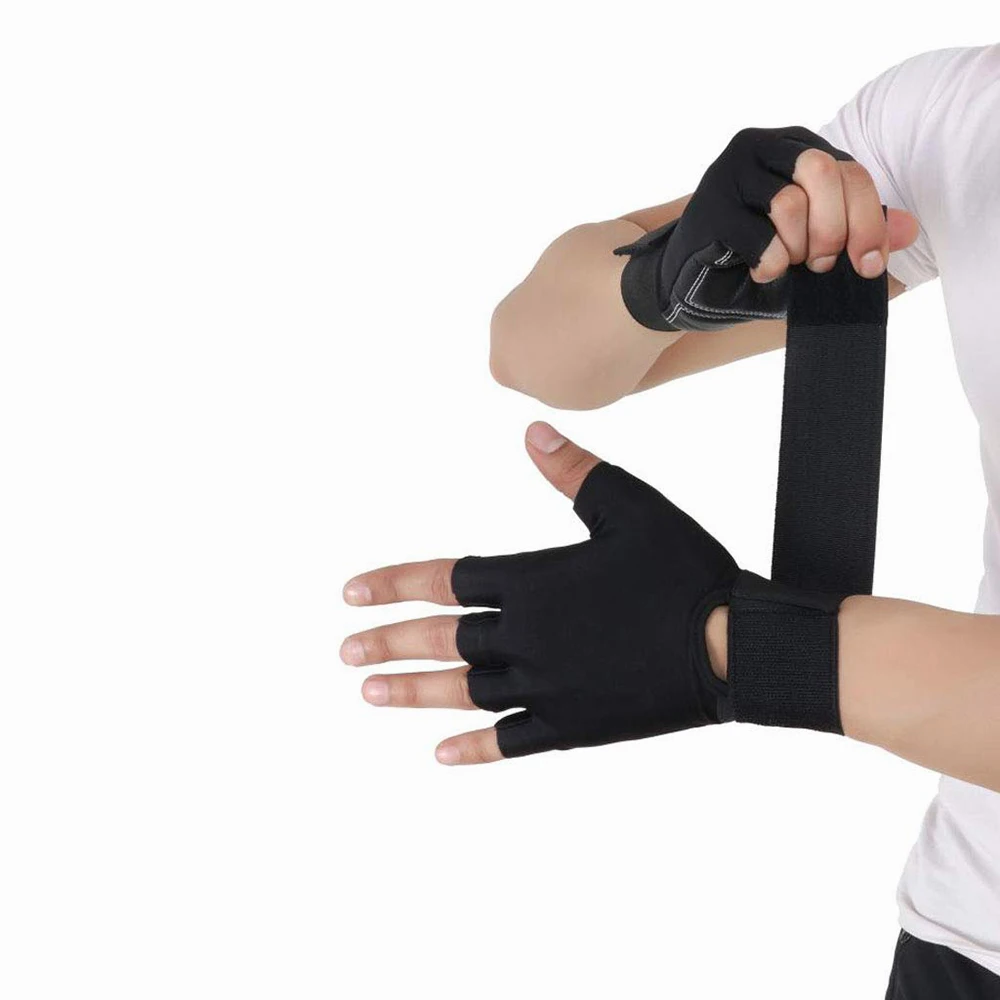 Bodybuilding And Gym Gloves With Wrist Support Durable Weightlifting