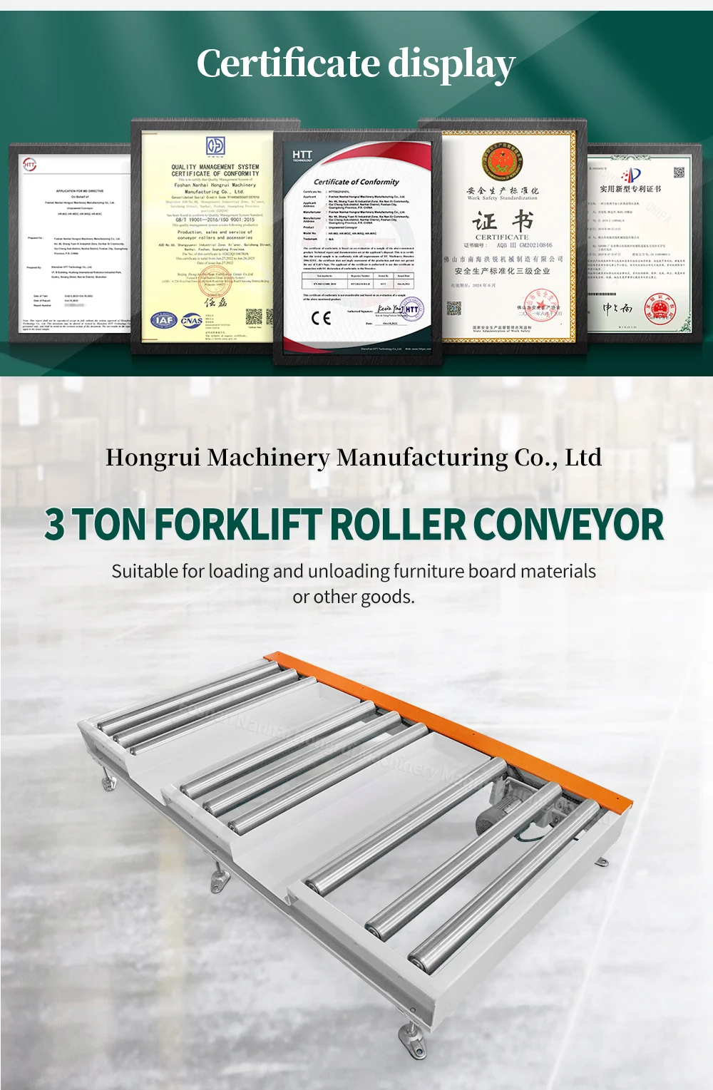 Revolutionize Material Handling with Forklift Roller Ground Conveyors details
