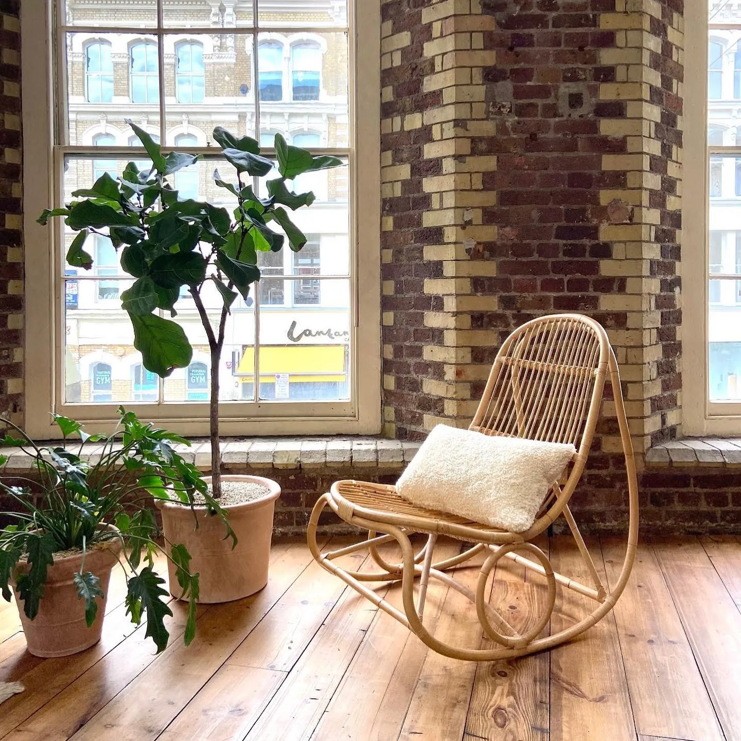 Natural Rocking Chairs for Adults Indoor and Outdoor Garden Home Living  Room Furniture Rattan Rocker Arm Chair