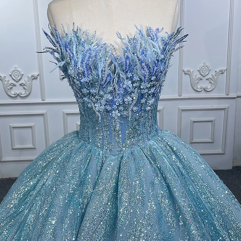 which color earrings with blue dress Sexy Deep V-neck Mermaid Sequin Side Split Prom Dresses, FC6268 – Dairy  Bridal main image 1