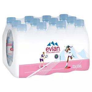 Evian 330ml*24 Bottles Original Natural Imported Mineral Water French Potable Water 24 Pack