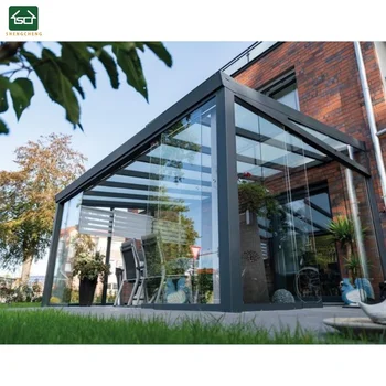 4 Season Sunroom Garden Terrasoverkapping Aluminum Patio Roof Gazebo Outdoor Glass Room