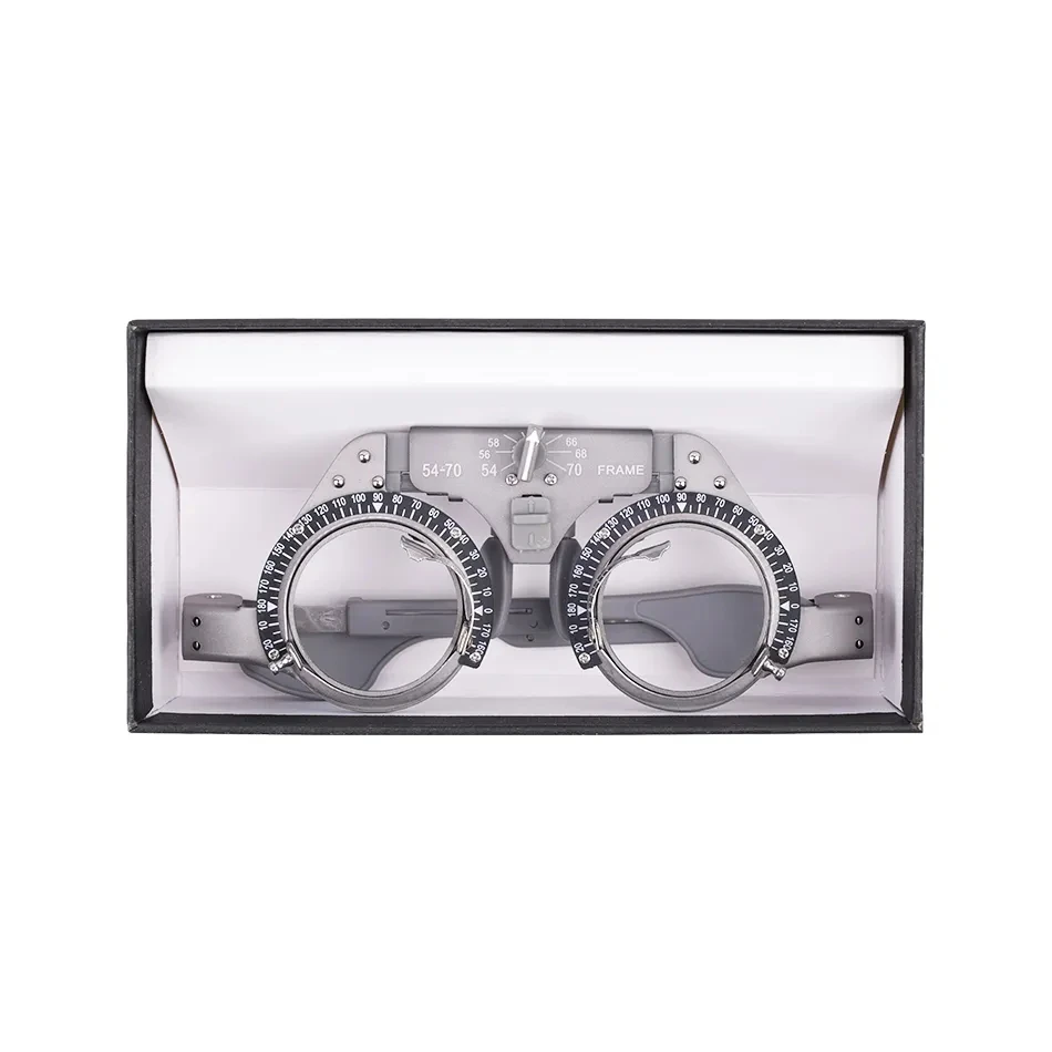 Direct Sale Ophthalmic Equipment Optical Trial Frame Adjustable PD 54-70mm Pure Titanium Material Light Weight Durable Model