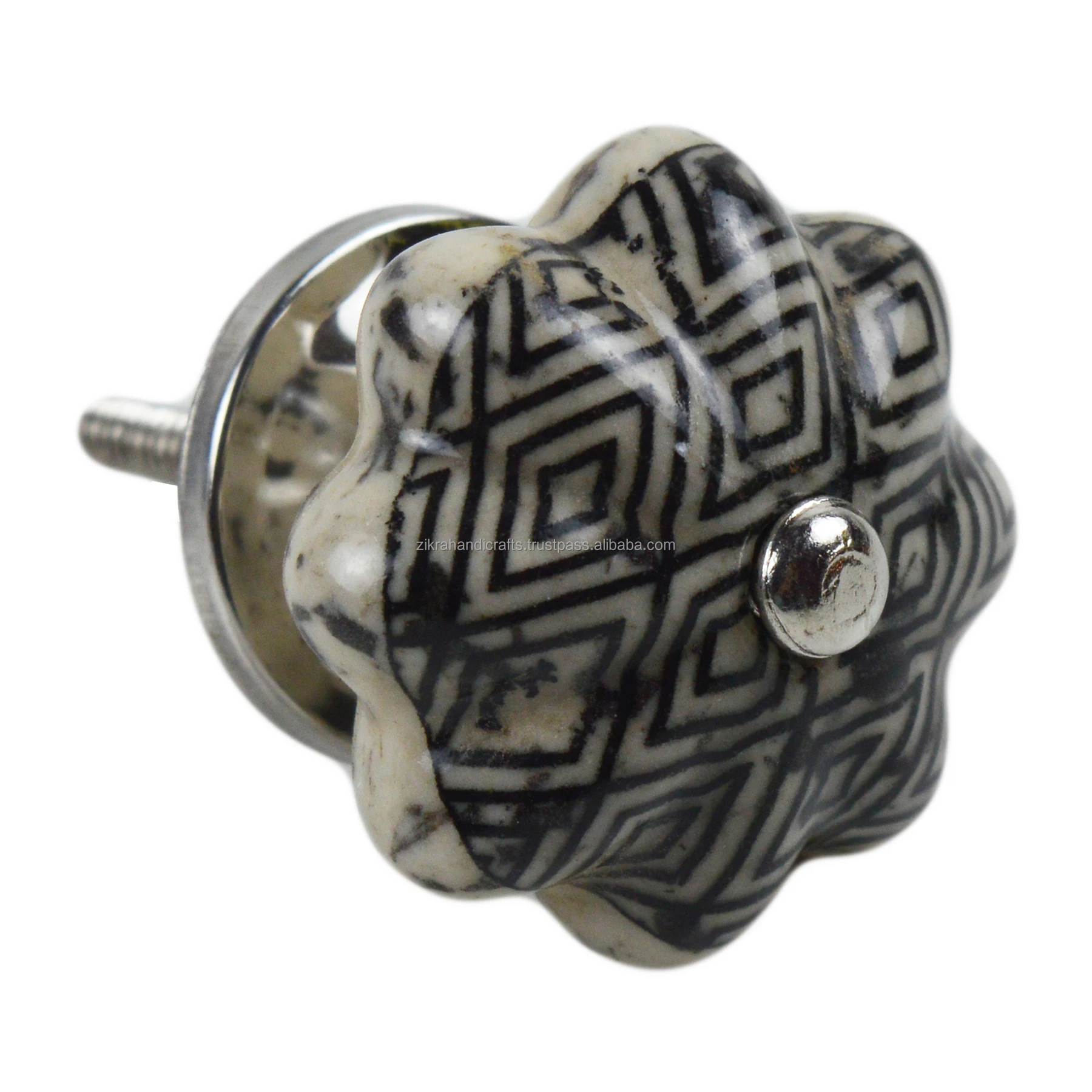 Fresh Quality Pulls & Handles Colored Designs Furniture Door Handle Antique Style Zinc Cabinet Handles Ceramic Knobs
