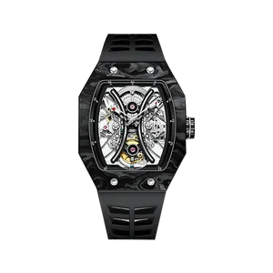 OEM Men's Luxury RM Style Luminous Tourbillon Mechanical Watch Stainless Steel New Arrival Custom Logo Waterproof