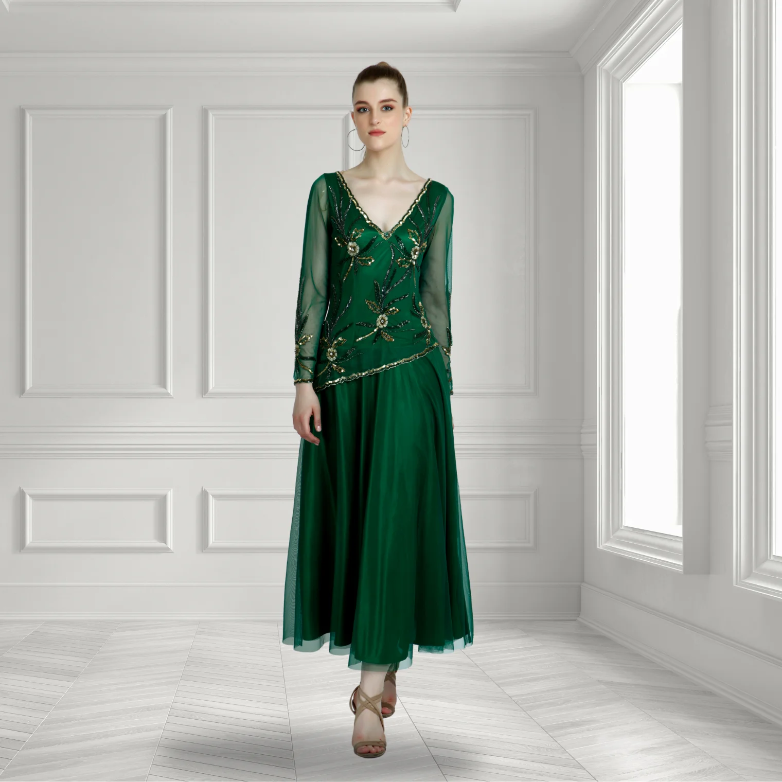 sachin and babi light blue dress Elegant Embroidered Net Pakistani Party Dress  Nameera by Farooq