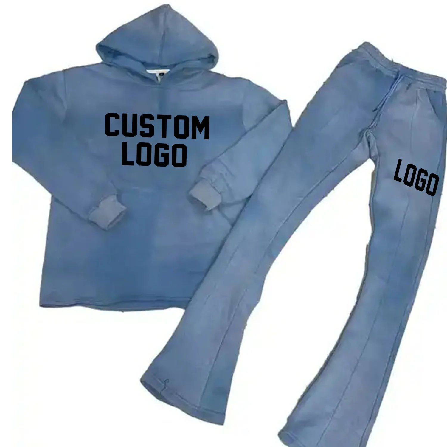New Design Track Sweat Suit Two 2 Piece Jogger Set for Men Flare Sweat Pants Men With Hoodies Tracksuits