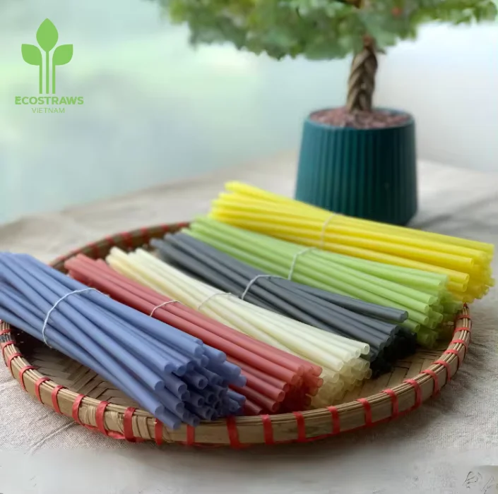 White Rice Straws Drinking Best Choice Biodegradable Eco Friendly Straw ...