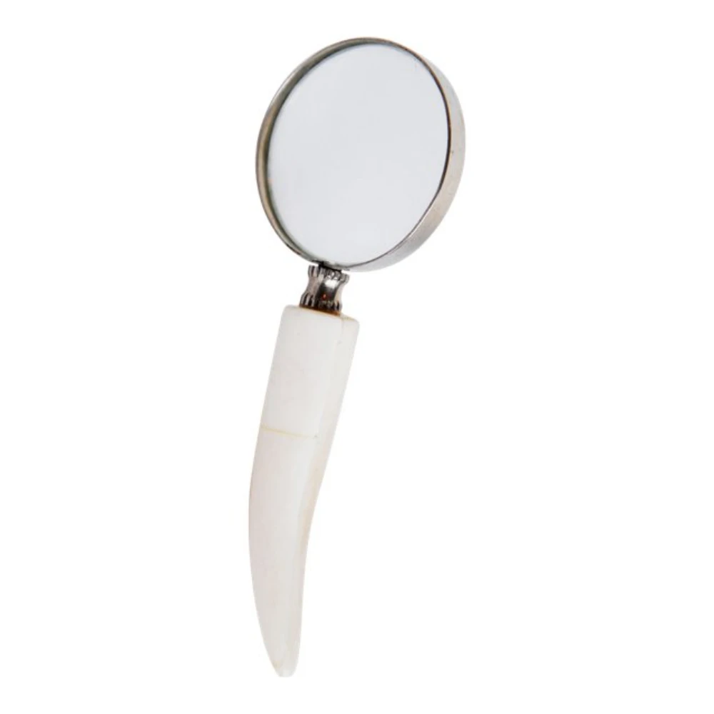 8X Bronze Metal Frame Magnifying Glass with Glass Lens Perfect for Archeology and Mobile Phone Screen Precision Tool