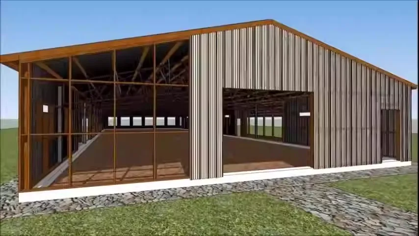 Модное портативное фермерское здание для сельскохозяйственных животных конюшня скота и лошадей сарай