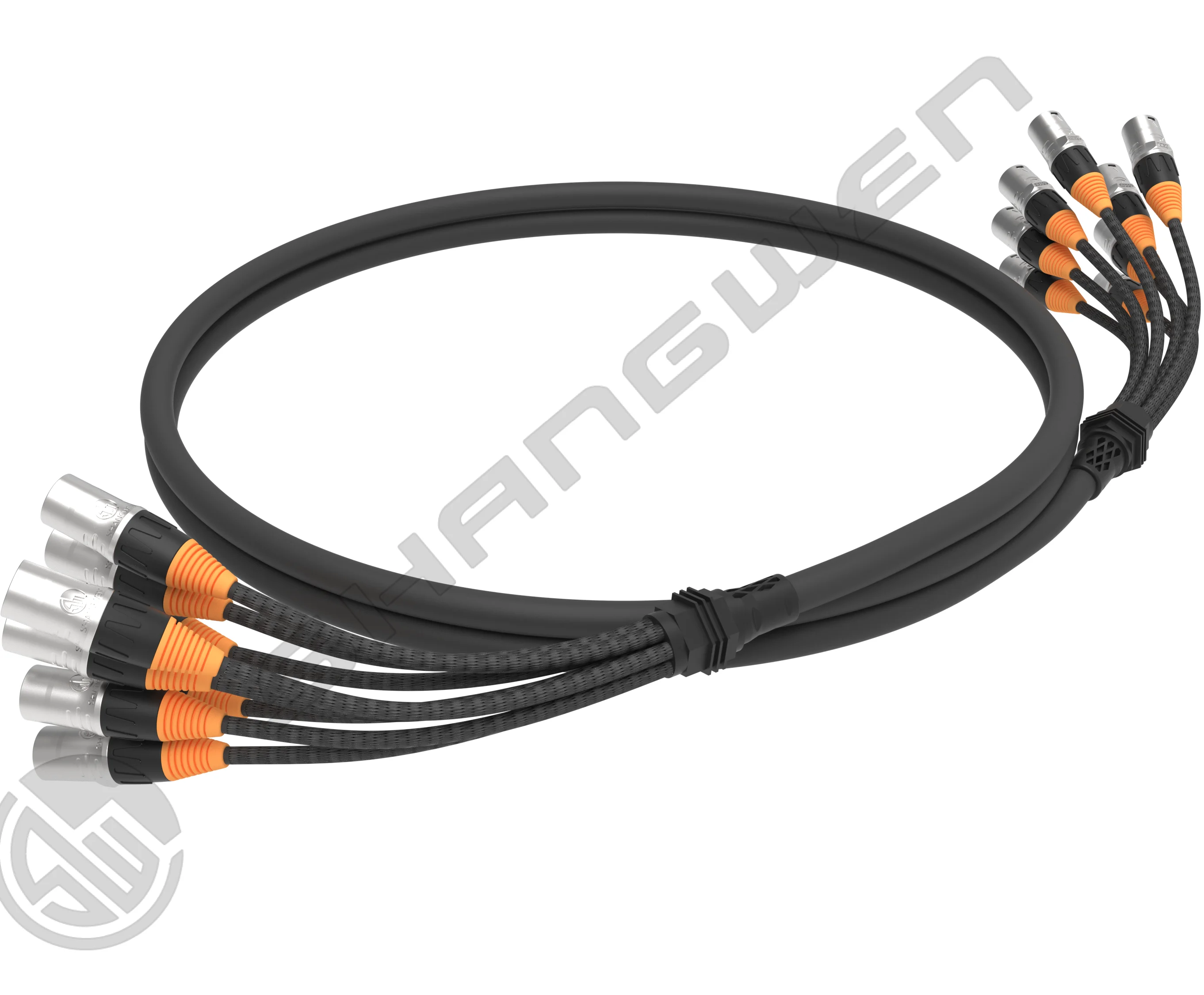 8 Channel 8 Way Cat6 UTP Stage Ethernet Extension Cable Waterproof Cable with Zinc Alloy RJ45 Connector Snake Cable