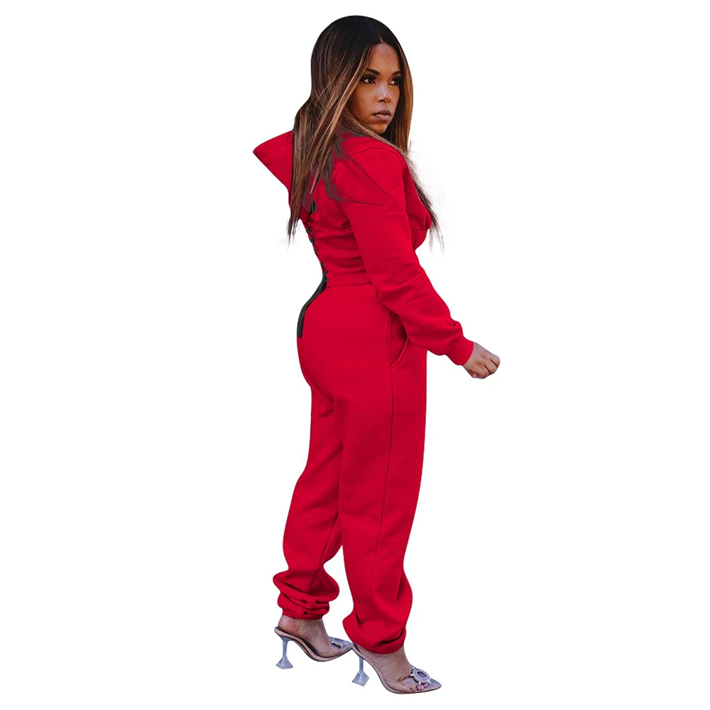 Design Your Own Ladies Tracksuits Crop Top Hood With Plus Size ...