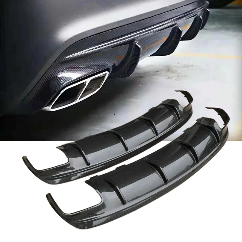 Carbon Fiber Rear Diffuser For Mercedes Benz W117 Cla 45 Amg