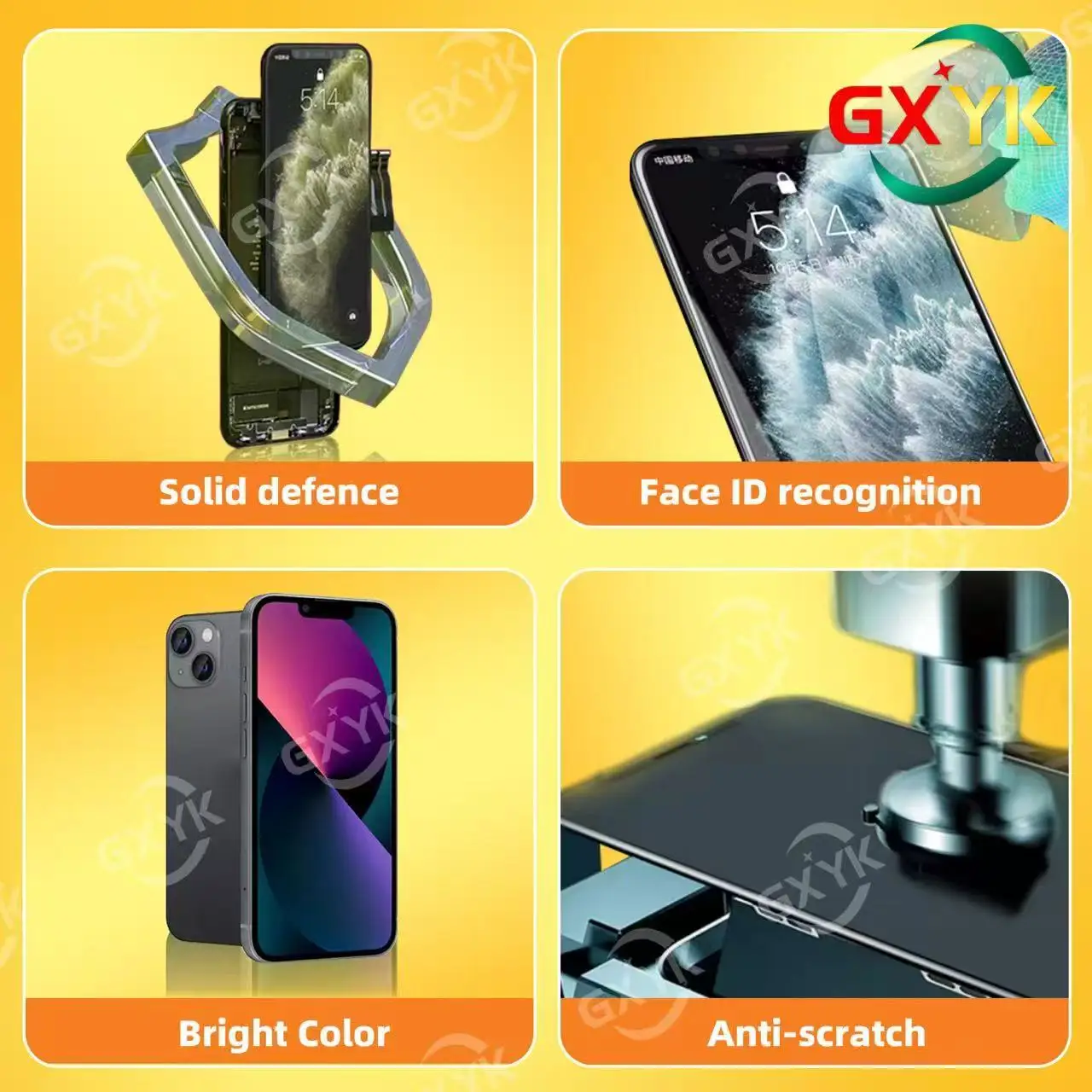 Mobile Phone LCD for Iphone X, 11, 12, 13, 14, 15, 16 Pro Max