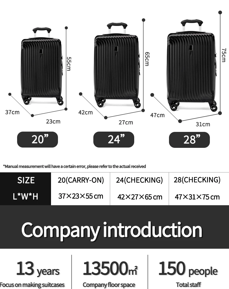 Trolley Case Hardside Expandable Carry-on Luggage,8 Spinner Wheels ...