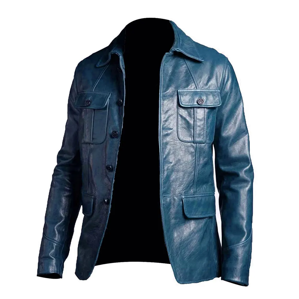 Fashion Wear Leather Jacket Customized Men Leather Jackets Casual ...