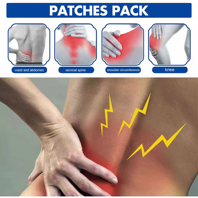 fast-acting long-lasting herbal 12-hour pain relief body aches and pains instant pain relief hot pack patch for therapy