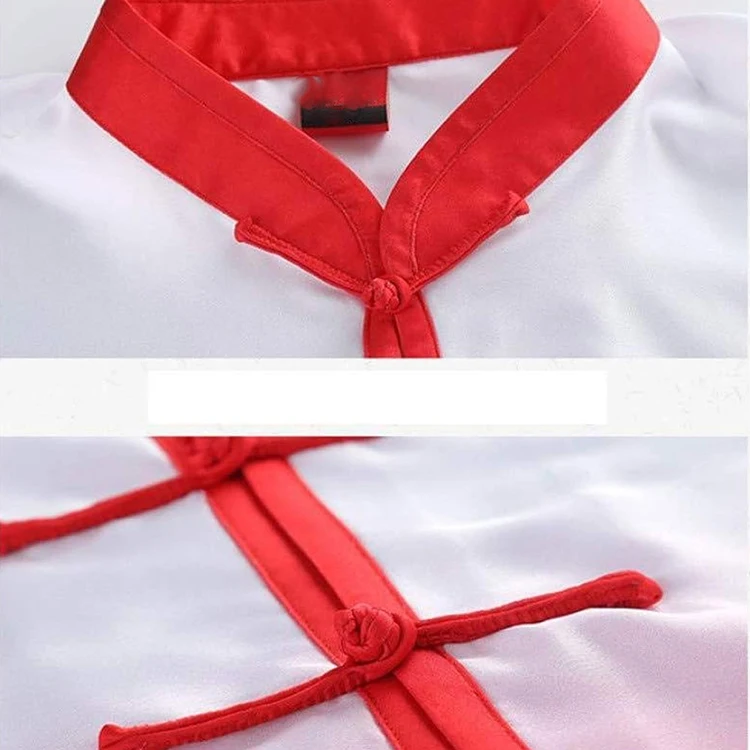 Professional Logo Sun Fade Kung Fu Uniforms Martial Arts Karate Clothing Frog Button Elastic Cuff Kung Fu Uniform Unisex