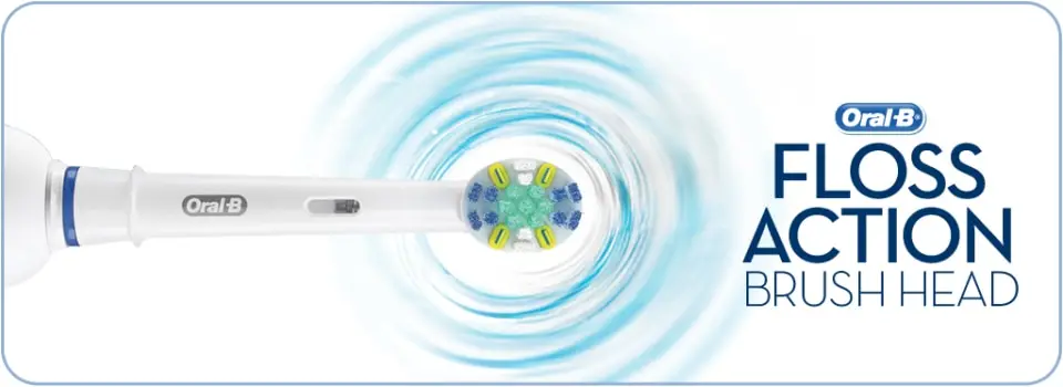 *ORAL B FLOSS ACTION DEEP CLEAN REFILL BRUSH HEADS 4 PACK