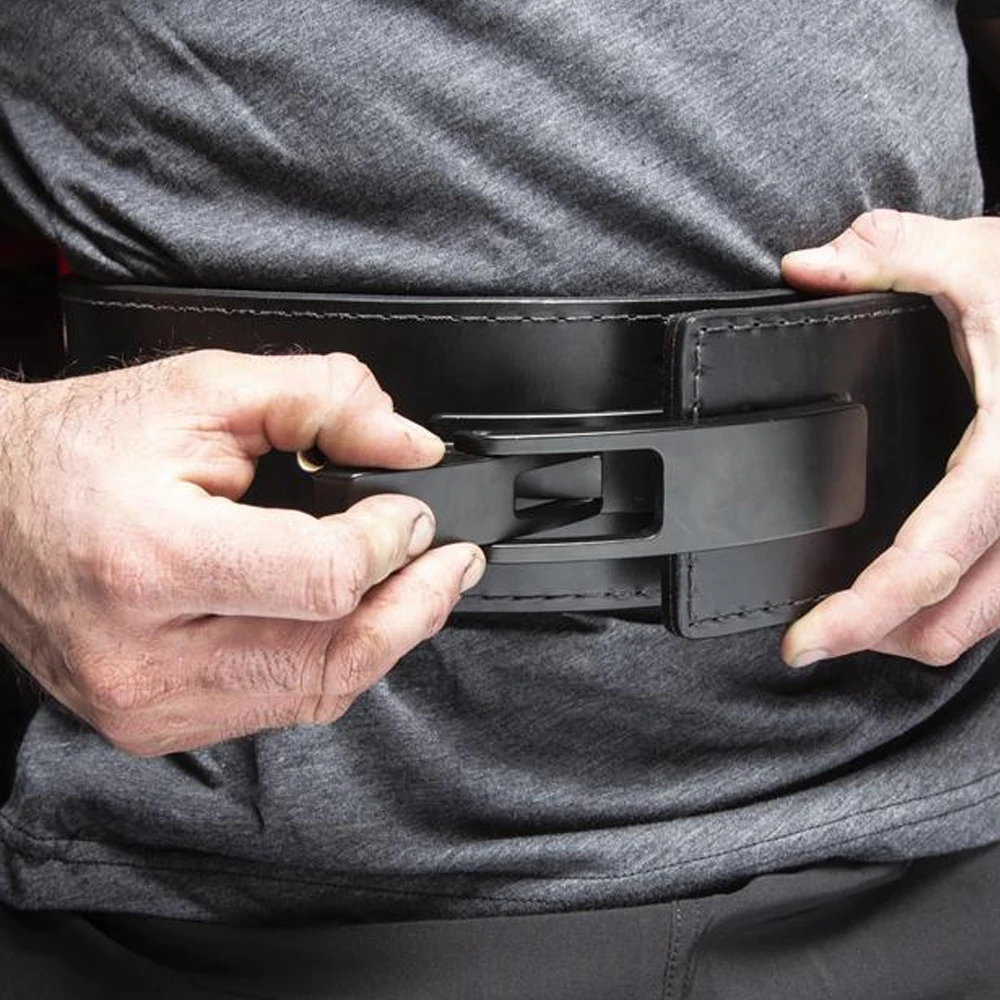 10mm Lifting Lever Buckle Belt Custom Logo Back Support Gym Fitness