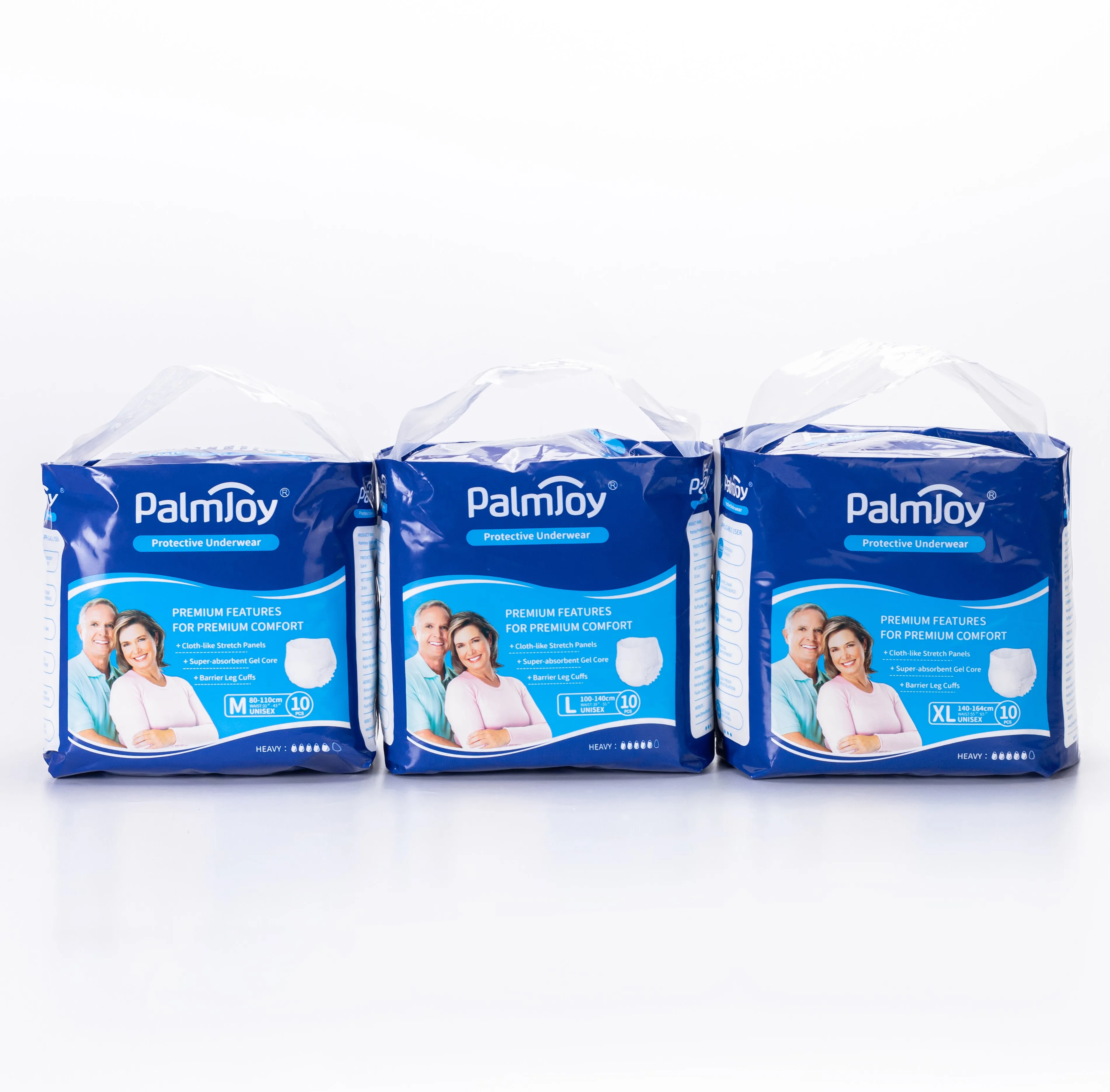 Palmjoy Premium Protective Underwear Disposable Adult Pants Diaper Size ...