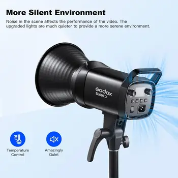 Godox SL60IID SL60W LED Video Light,60Ws White 5600K Version Continuous Output Lighting With Bowens Mount detail image